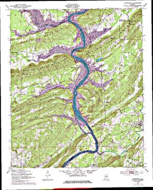 lake neely henry map H Neely Henry Lake Angler S Atlas lake neely henry map