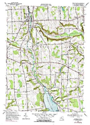 Otisco Lake Contour Map Otisco Lake | Angler's Atlas