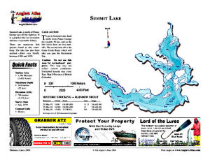 Summit Lake Bc Map Summit Lake Free Maps | Angler's Atlas