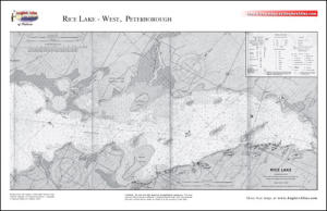 Rice Lake Topographic Map Rice Lake, Ontario | Angler's Atlas