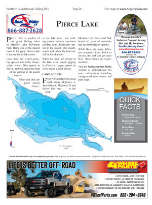 Pierce Lake Fishing Map Pierce Lake, Saskatchewan | Angler's Atlas