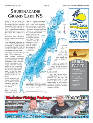 Shubenacadie Grand Lake Free Maps Angler S Atlas