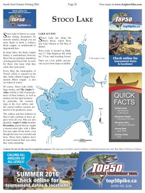 Stoco Lake, Ontario | Angler's Atlas