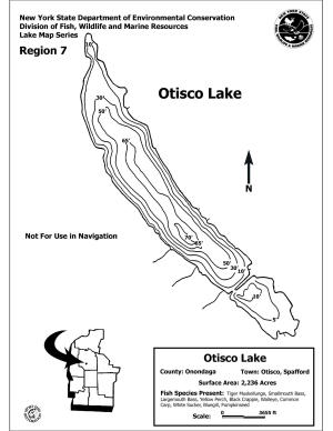 Otisco Lake Fishing Map Otisco Lake | Angler's Atlas