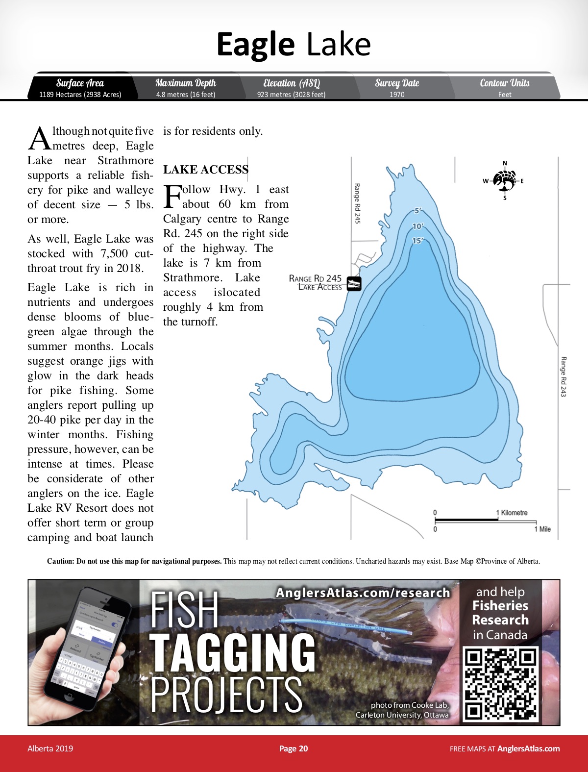 Eagle Lake Depth Chart