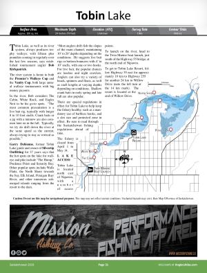 Tobin Lake Fishing Map Tobin Lake, Saskatchewan | Angler's Atlas