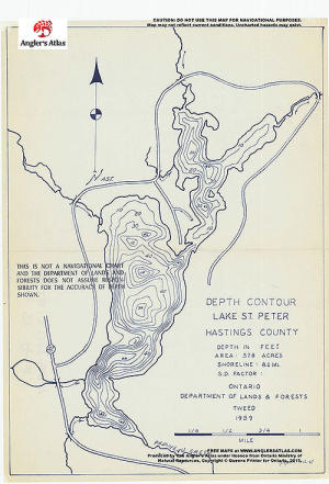 Lake St. Peter, Ontario | Angler's Atlas