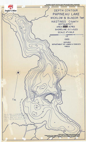 Papineau Lake, Ontario | Angler's Atlas